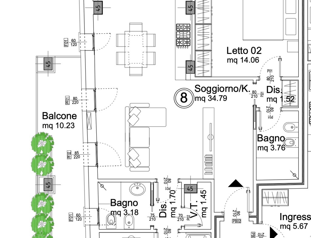Bilo vista mre, a 50 metri dalla spiaggia – Leggi in descrizione eventuali appartamenti disponibili